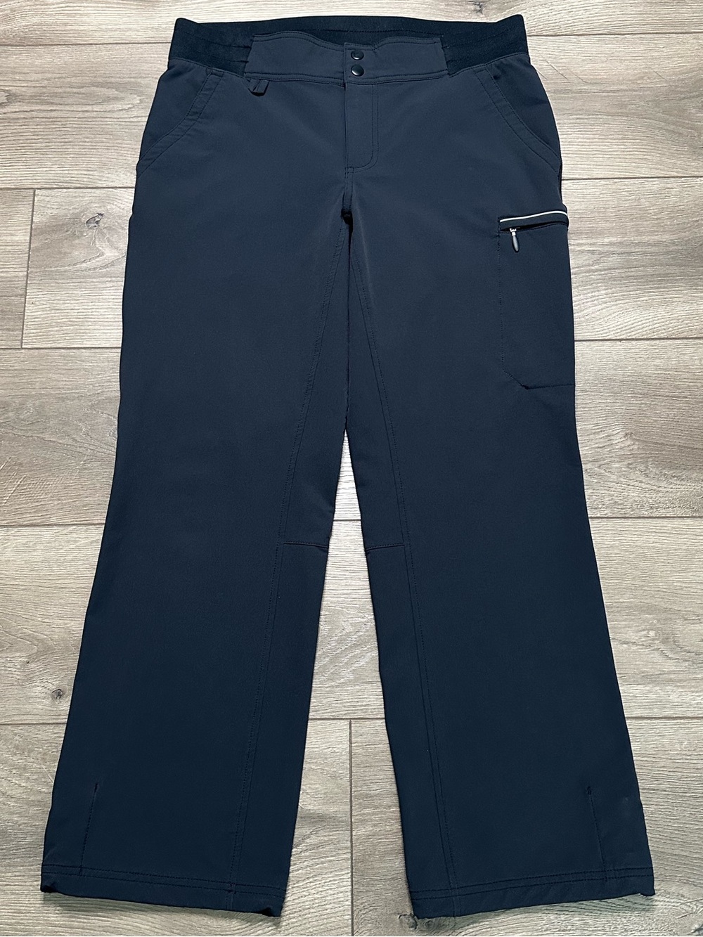 Duluth Black Hills Water Repellent Soft Shell Mid Rise Hiking Ski Pants Black 10